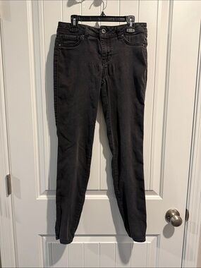 Blue Spice Charcoal Grey Skinny Stretch Jeans